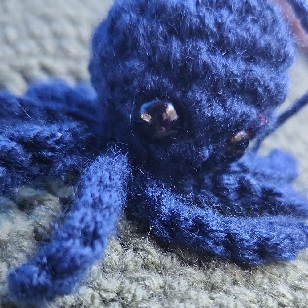 Handmade Crochet Baby Octopus Keychain by JordyDoodles - Picture 3 of 4
